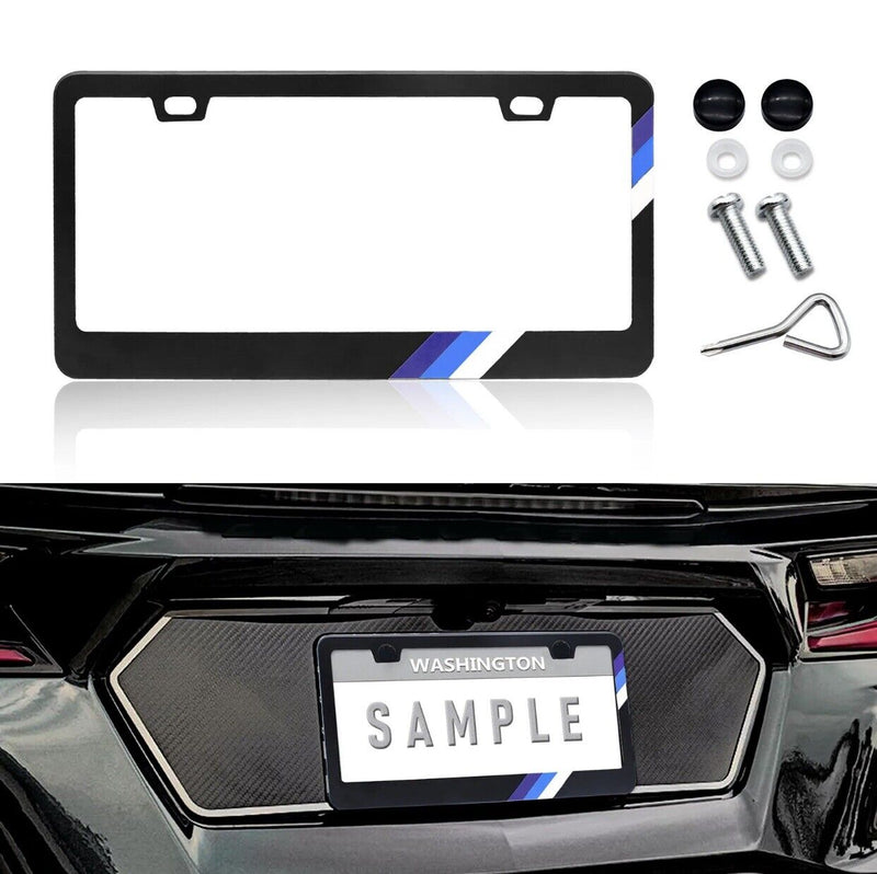 1 For Toyota TRD RAV4 Accessory Tri Color Car SUV License PlateFrame Cover