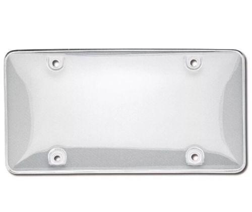 2x UNBREAKABLE Clear License Plate Covers Tag Frame Bubble Shield
