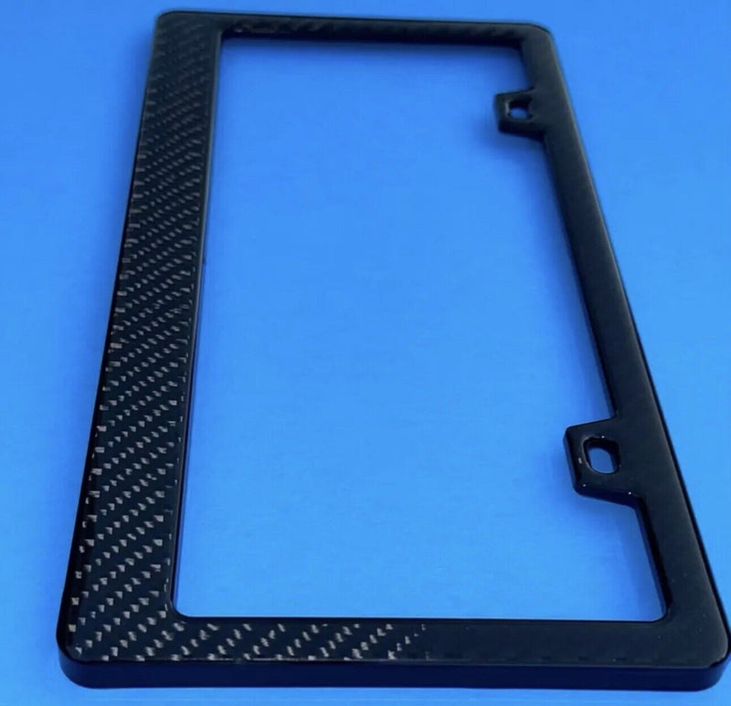 Real Carbon Fiber License Plate Frame Universal For Car
