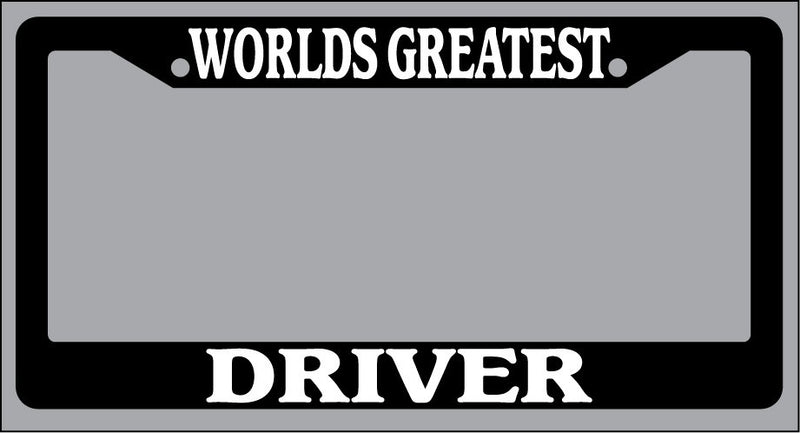 Black License Plate Frame World&