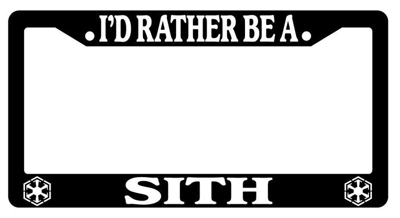 Black License Plate Frame I&