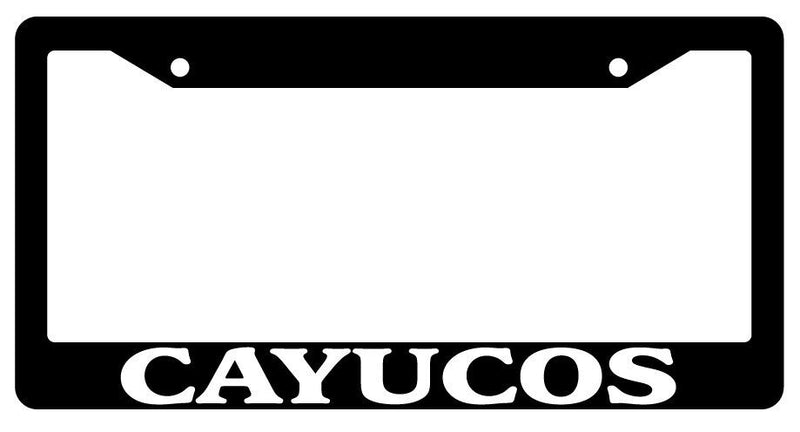 Black License Plate Frame Cayucos City State Auto Accessory 1174  Mod-GRAPH9856236-352