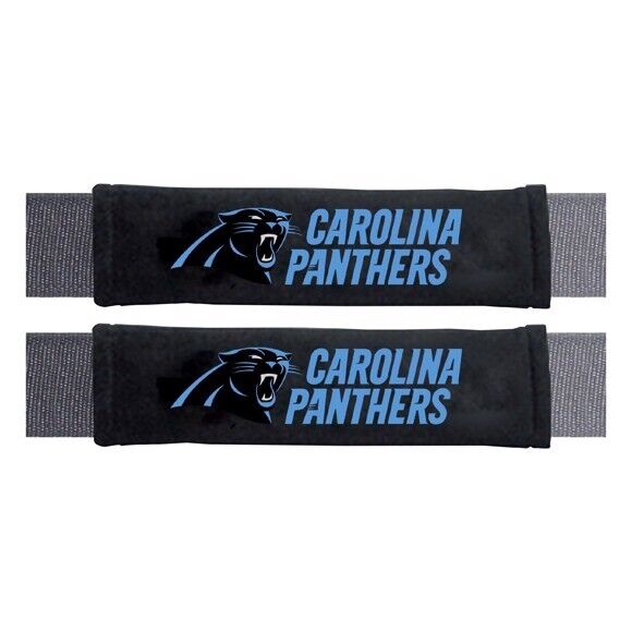 NFL Carolina Panthers 2-Piece Embroidered Seat Belt Covers