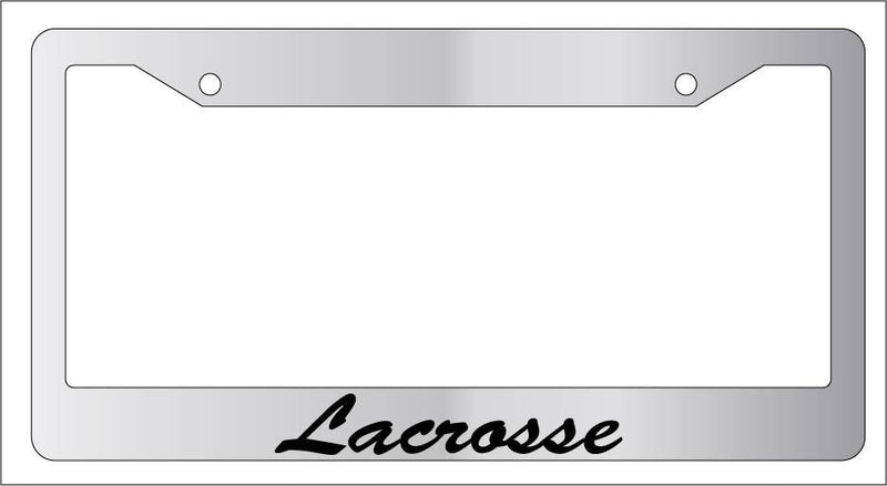 Chrome License Plate Frame CURSIVE LACROSSE Auto Accessory Novelty  Mod-GRAPH9856236-5170