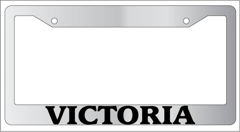 Chrome License Plate Frame New City State Victoria Auto Accessory 2026  Mod-GRAPH9856236-6323