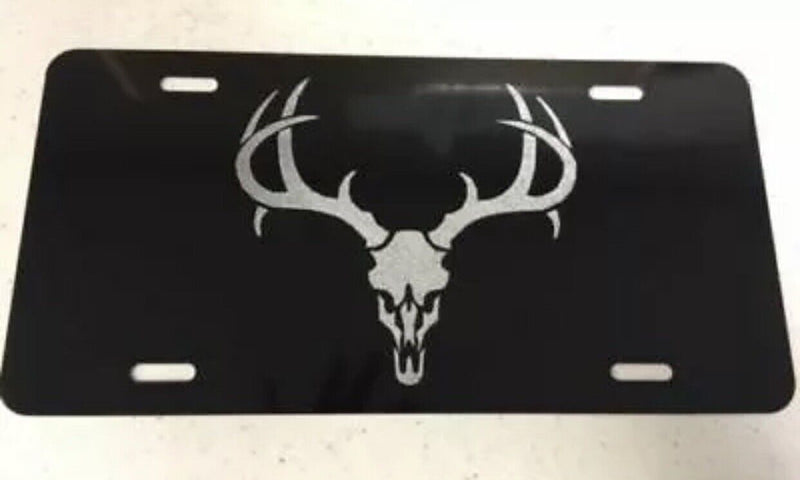 Deer Skull Aluminium License Plate Highest Quality Lightwieght For All Vehicles