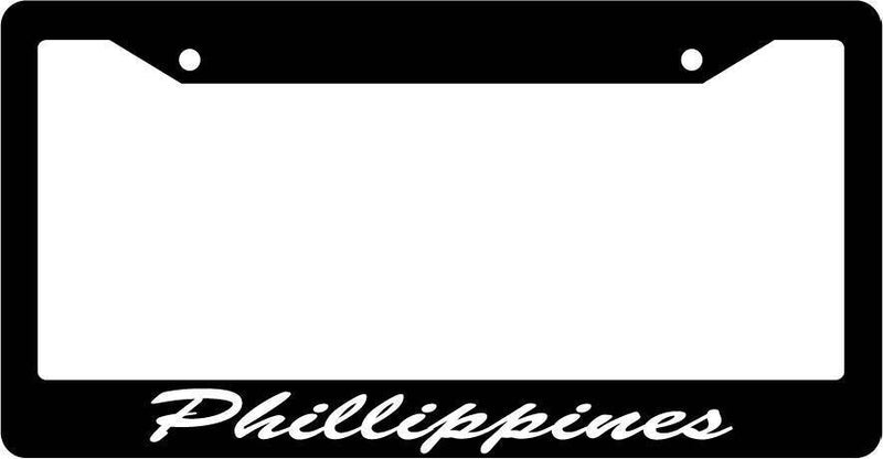 Black License Plate Frame CURSIVE Philippines Auto Accessory Novelty 2529  Mod-GRAPH9856236-2398