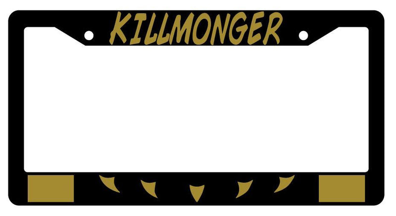 Black Plastic Killmonger (Design 1) License Plate Frame DC  Mod-GRAPH9856236-10290