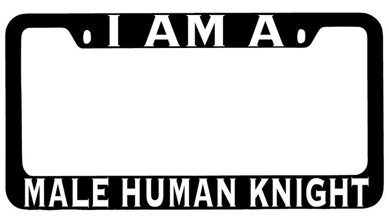 I Am A Male Gnome Warlock Black METAL License Plate Frame RPG  Mod-GRAPH9856236-8463