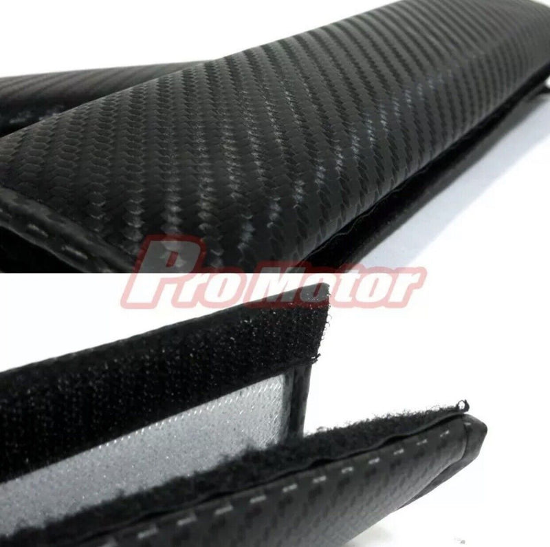 4 x Universal Carbon Fiber Seat Belt Cover Shoulder Pad Cushion Safe Protector z