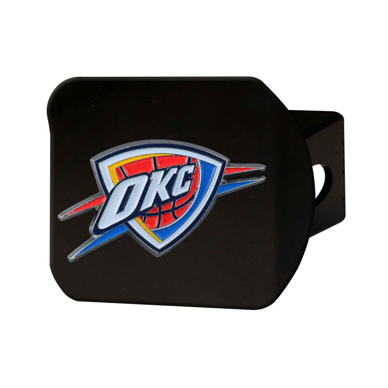 NBA Oklahoma City Thunder 3D Color on Black Metal Hitch Cover