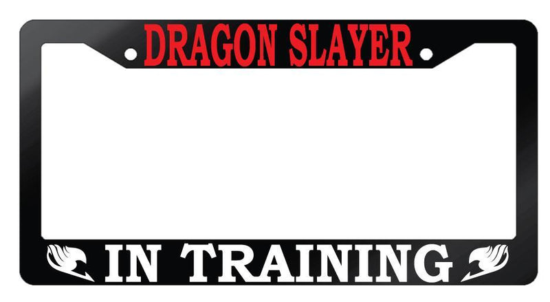 Glossy Black License Frame Dragon Slayer In Training Auto Accessory Fairy Tail  Mod-GRAPH9856236-7312