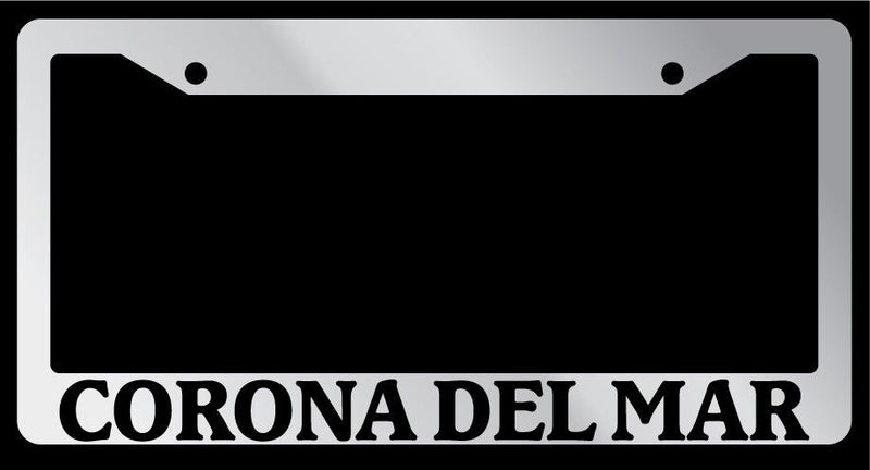 Chrome License Plate Frame Corona Del Mar Auto Accessory 1199  Mod-GRAPH9856236-4428