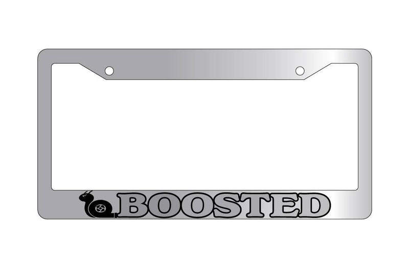 Chrome License Plate Frame BOOSTED Auto Accessory  Mod-GRAPH9856236-5027