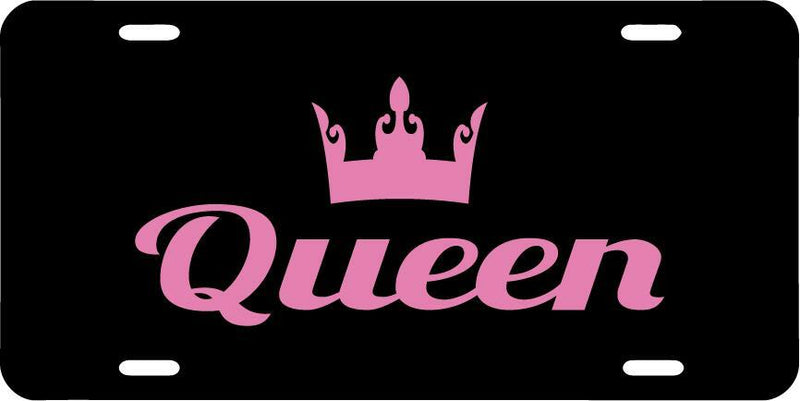 Queen Black Vanity License Plate Mod-GRAPH9856236-7616