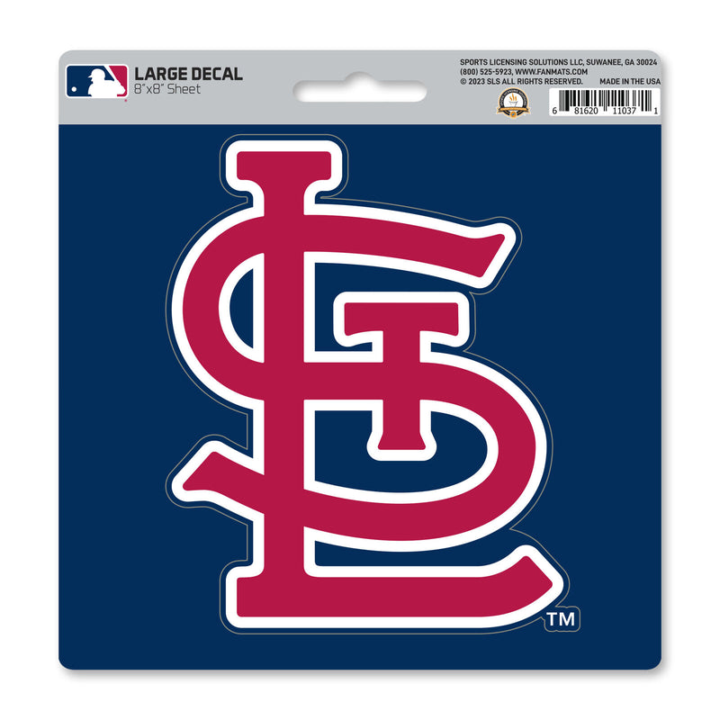 MLB St. Louis Cardinals Decal Large 8"X8" Auto RV Boat Cooler Luggage