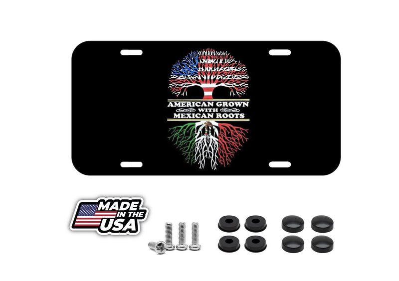 American Grown Mexican Mexico USA US Vehicle License Plate Front Auto Tag NEW US