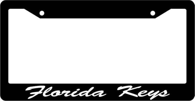 Black License Plate Frame CURSIVE Florida keys Auto Accessory 1254  Mod-GRAPH9856236-2410