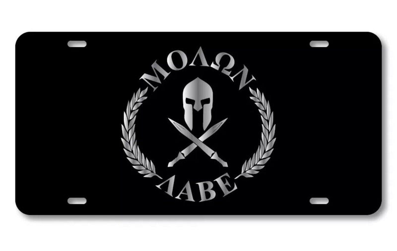 MOLON LABE Vanity License Plate COME AND TAKE THEM 2ND AMENDMENT GUNS & WEAPONS