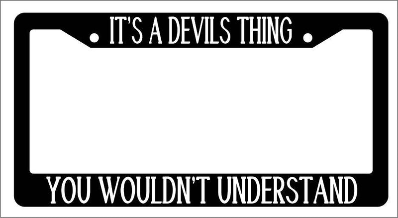 Black License Plate Frame IT&