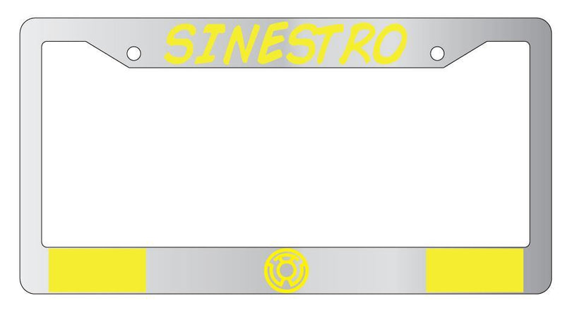 Sinestro Chrome License Plate Frame DC  Mod-GRAPH9856236-4153