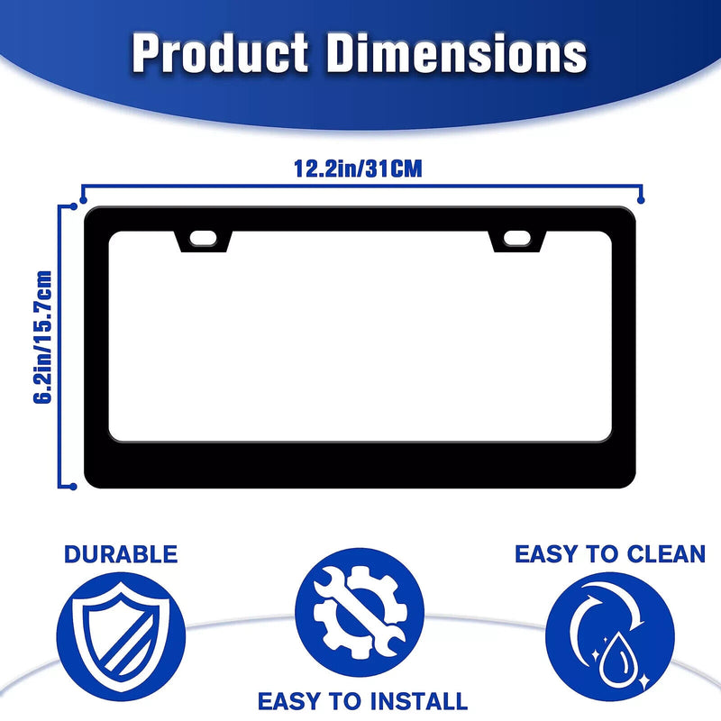 Italy Italian Flag Black Metal License Plate Frame Including Hardware