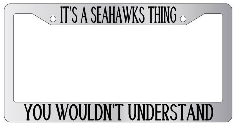 Chrome METAL License Plate Frame IT&