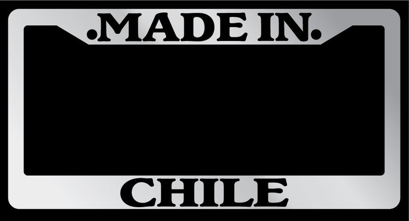 Chrome METAL License Plate Frame Made In Chile Auto Accessory 1184  Mod-GRAPH9856236-10023