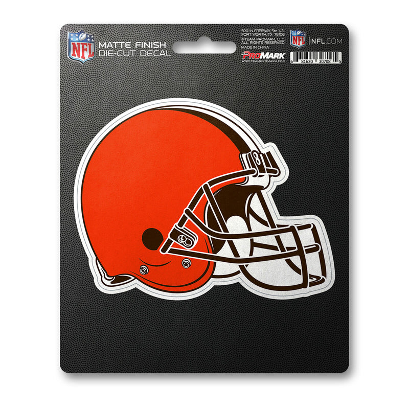 NFL Cleveland Browns Decal Matte 5"X6.25" Auto Boat Cooler Luggage