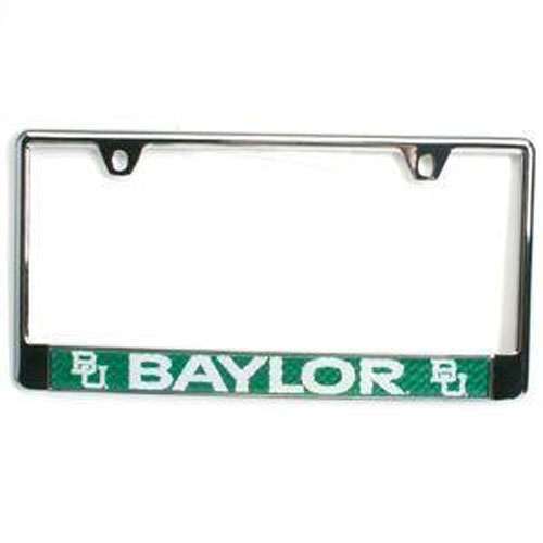 NCAA Baylor Bears Metal License Plate Frame w/Domed Insert