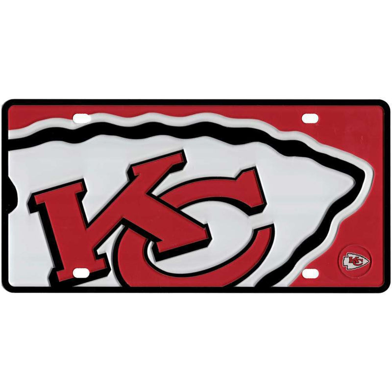 NFL Kansas City Chiefs Full Color Mega Inlay License Plate