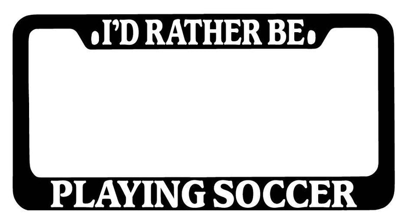 Black METAL License Plate Frame I&
