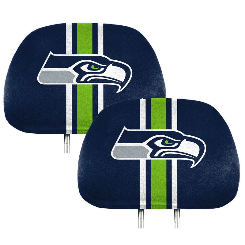 NFL Seattle Seahawks New 2-Piece Printed Headrest Covers