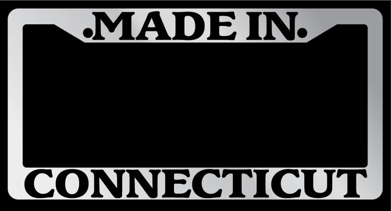 Chrome License Plate Frame Made in Connecticut Auto Accessory 1197  Mod-GRAPH9856236-6521