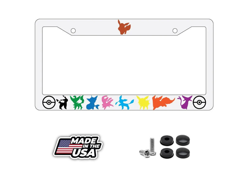 Eevee Evolutions High Quality White Plastic Frame Pokemon