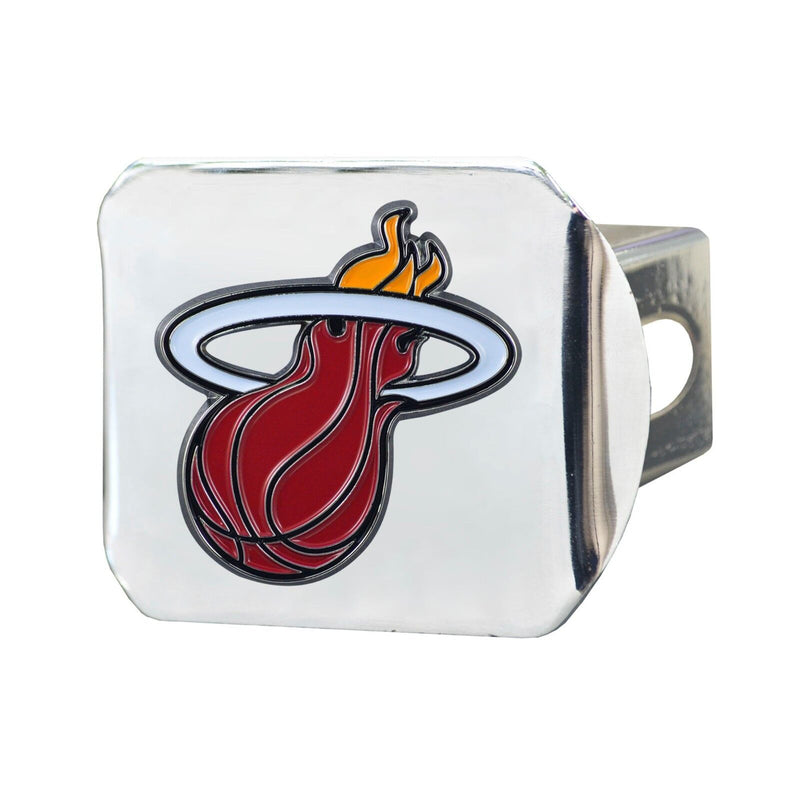 NBA Miami Heat 3D Color on Chrome Metal Hitch Cover