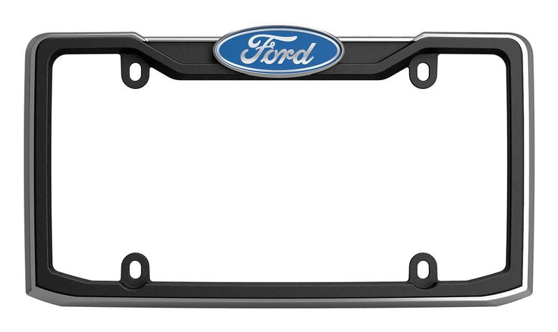 Ford License Plate Frame, Black/Chrome Officially Licensed Product