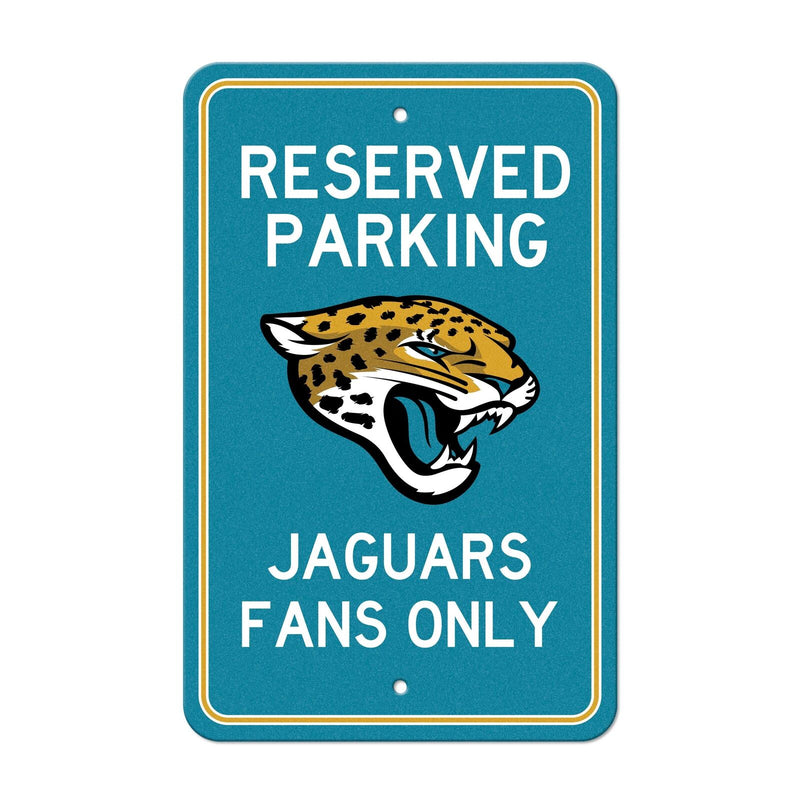 NFL Jacksonville Jaguars Reserved Parking Sign Large Decor 12"x 18"