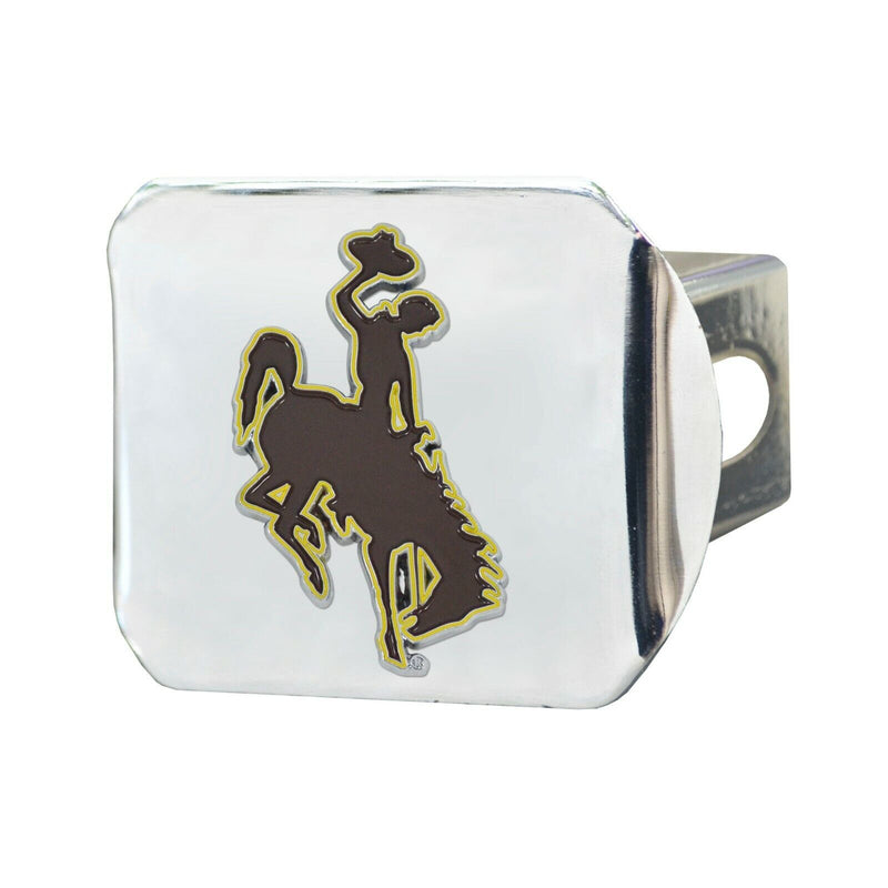 NCAA Wyoming Cowboys 3D Color on Chrome Metal Hitch Cover
