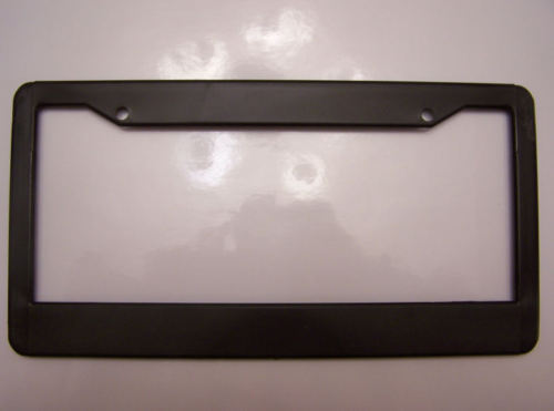 LOT OF 2 BLANK PLATE FRAMES 1" bottom rail License Plate Frame