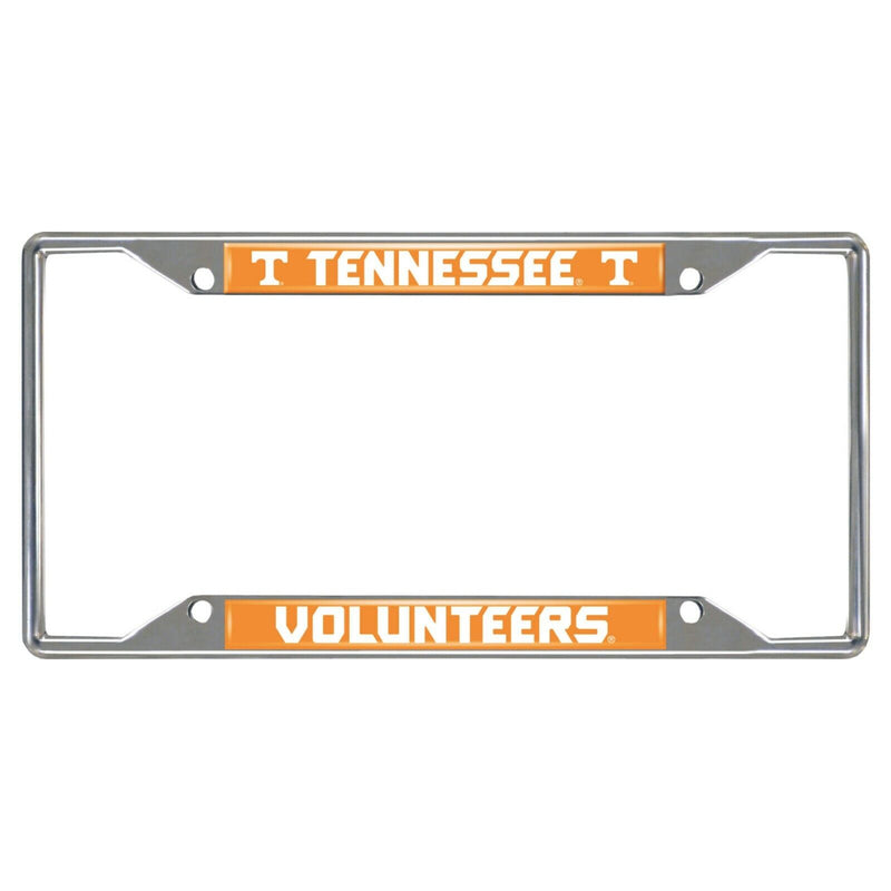 NCAA Tennessee Volunteers Chrome Metal License Plate Frame