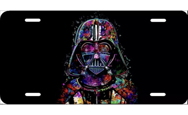 Art Darth Vader, License Plate New Car Tag Metal Aluminum, USA