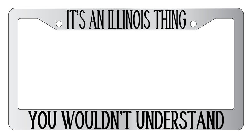 Chrome License Plate Frame IT&