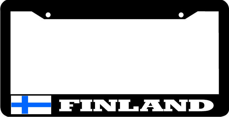 FINLAND Black frame flag License Plate Frame