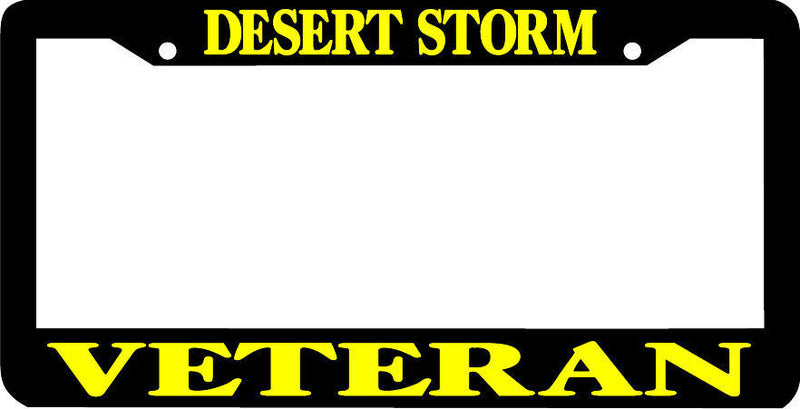 DESERT STORM VETERAN war License Plate Frame