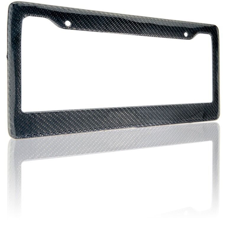 JDM 1pc Carbon fiber License Plate Frame Cover US stander size Style 