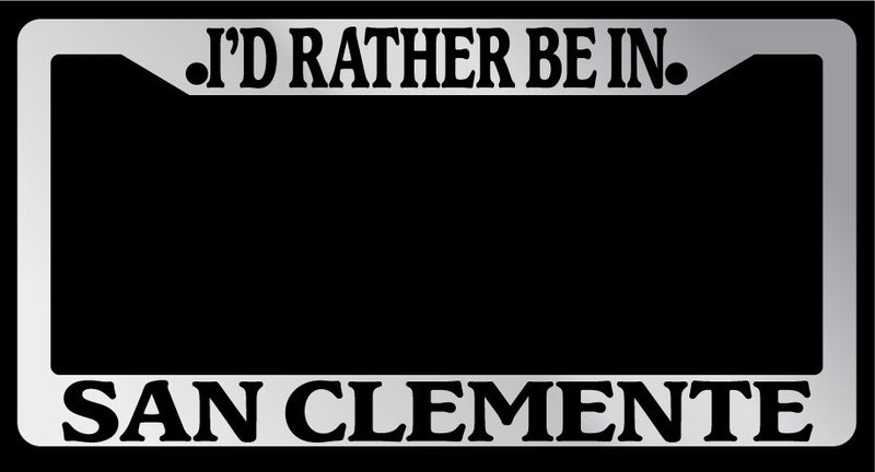 Chrome License Plate Frame "I&