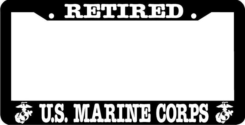 RETIRED US MARINE CORPS us marine License Plate Frame