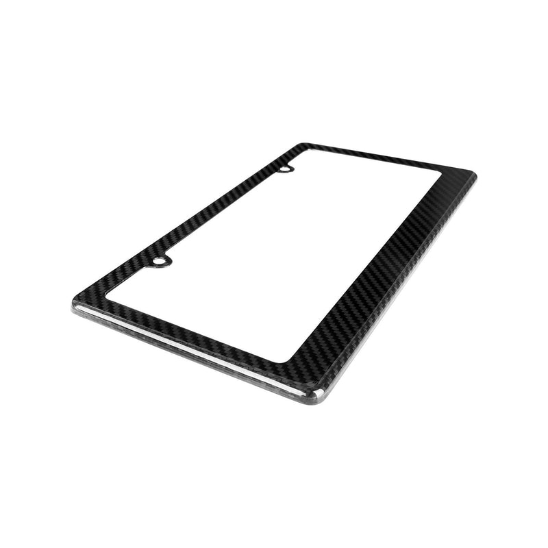 Real 100% Carbon Fiber license Plate Frame cover original 3k twill design