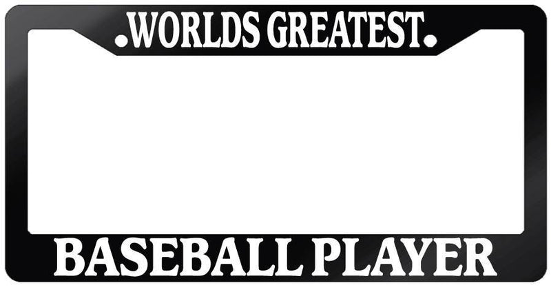 Glossy Black License Plate Frame WORLD&